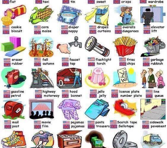 Differences between British English and American English